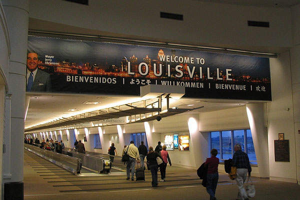 SDF Louisville International Airport in Louisville Kentucky USA