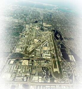 Aerial view of Miami International Airport