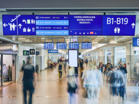 Prague Airport trials digital multilingual information signage