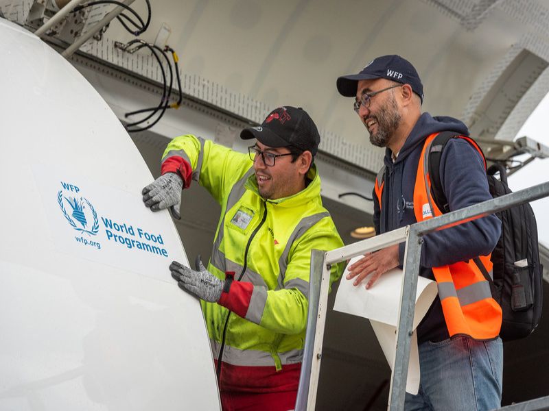Swissport offers cargo services for UN and World Food Programme
