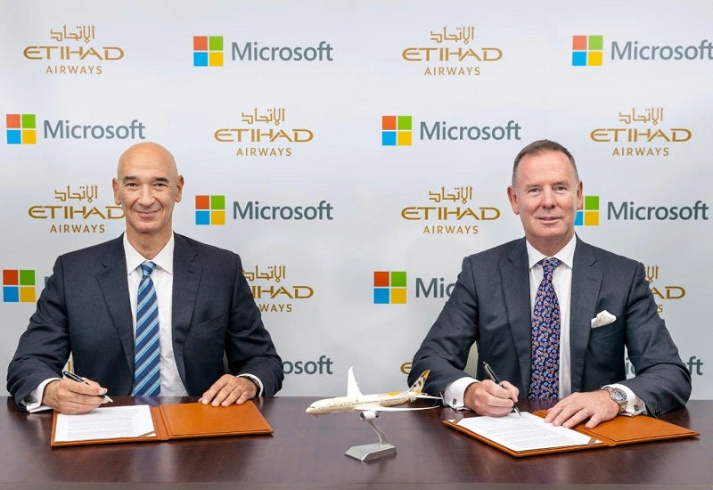 Etihad Airways; Microsoft
