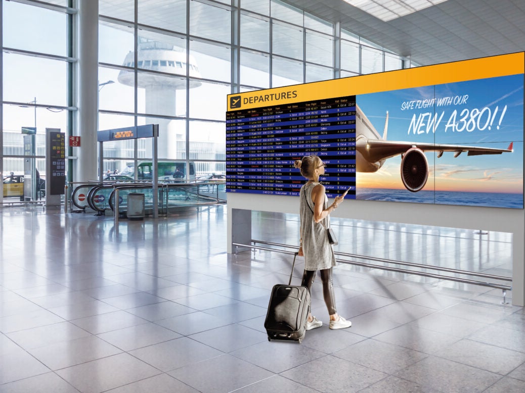 How digital displays are improving the travel experience Airport