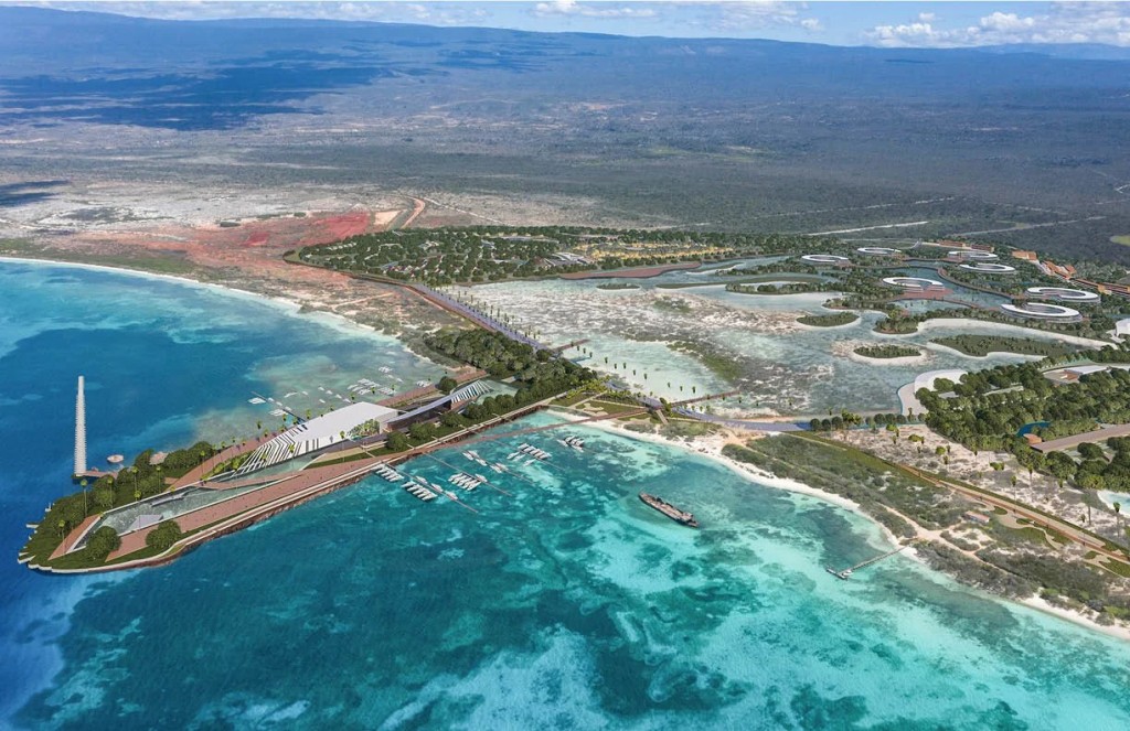 A rendering of the Pedernales Tourism Development in the Dominican Republic
