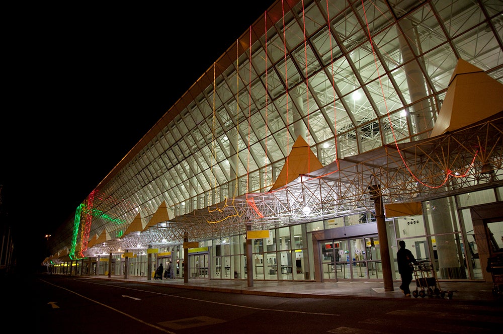 photo of Addis Ababa International Airport at night time