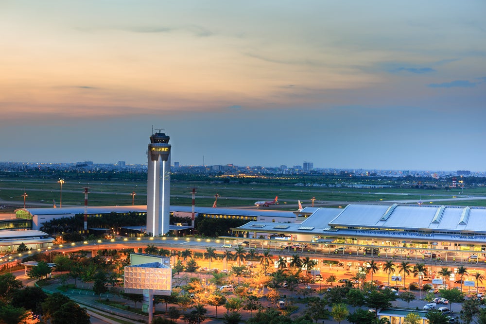 aerial view of Son Nhat International Airport in Vietnam