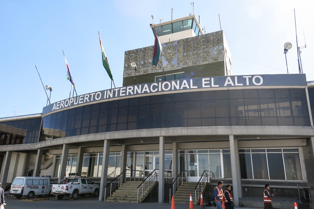 External photo of El Alto International Airport, the highest international airport in the world