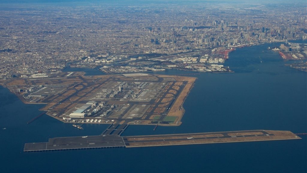 An aerial view of Tokyo Haneda Airport