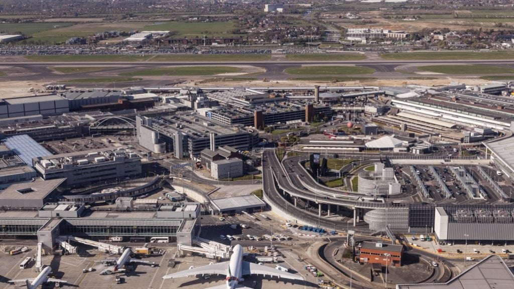 An aerial view of London Heathrow Airport