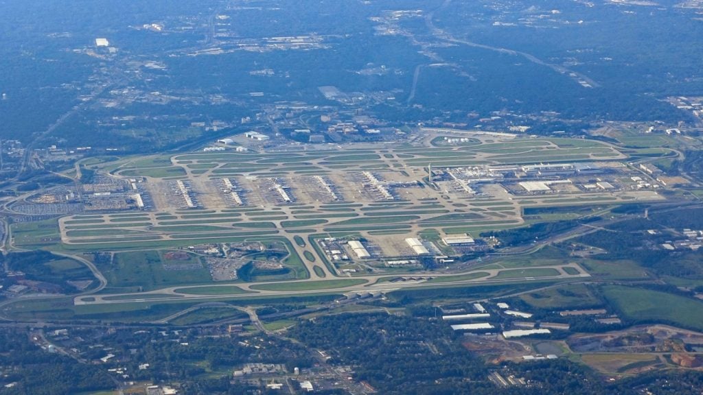 An aerial view of Atlanta Hartsfield-Jackson airport