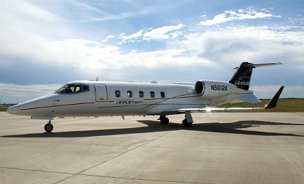 Learjet aircraft Learjet