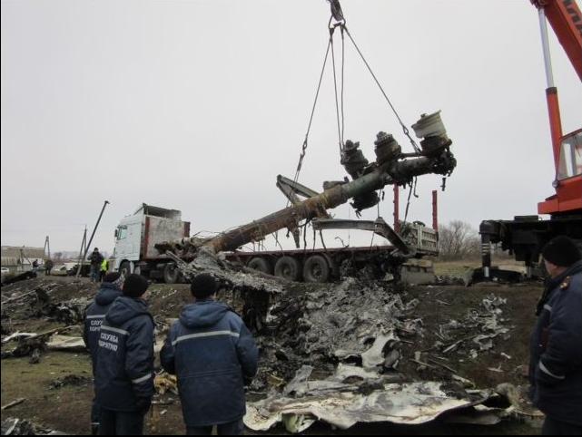 MH17 wreckage