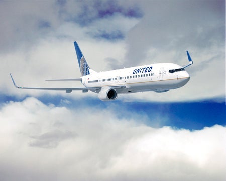 United airlines' Boeing 737 ER
