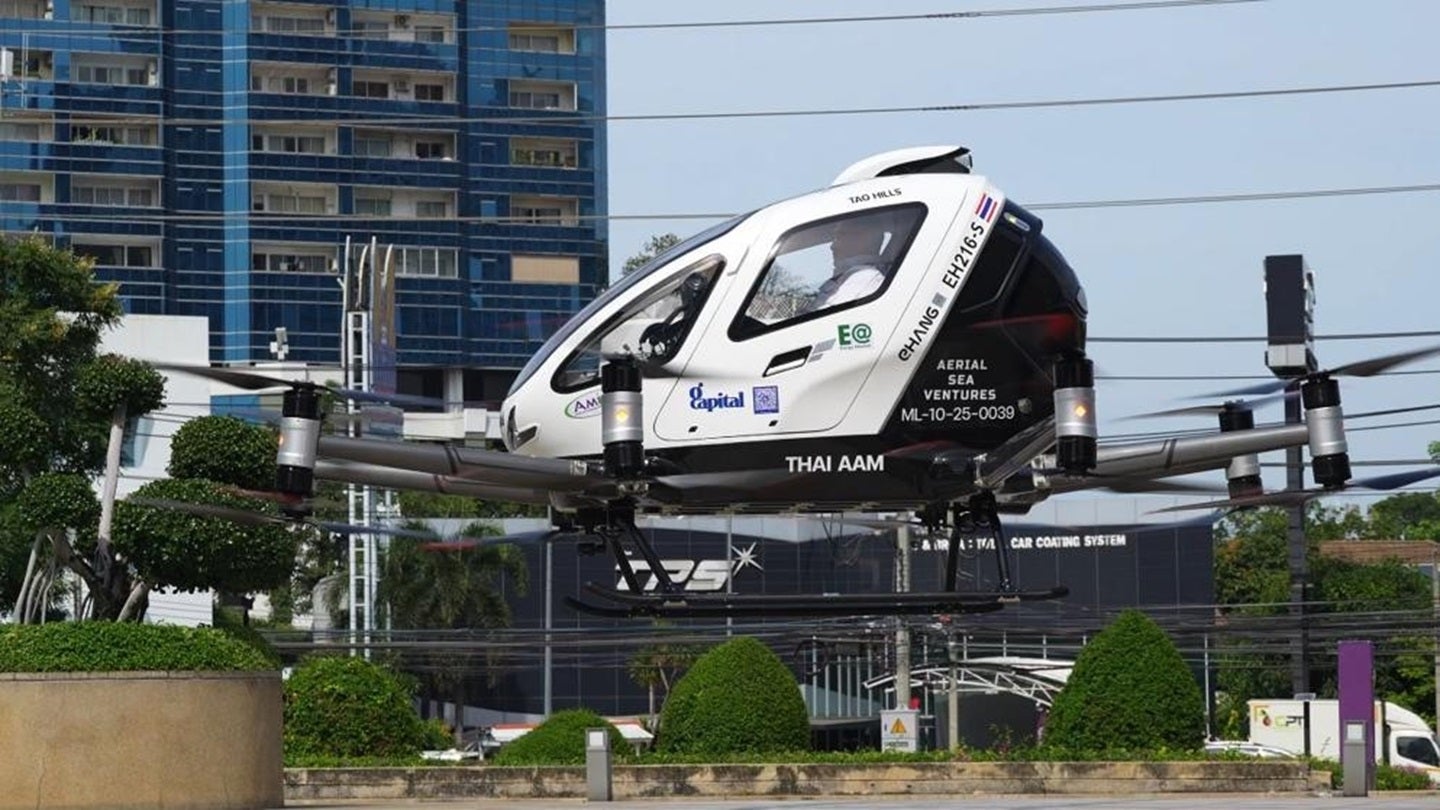 EHang demonstrates pilotless EH216-S eVTOL flight in Bangkok